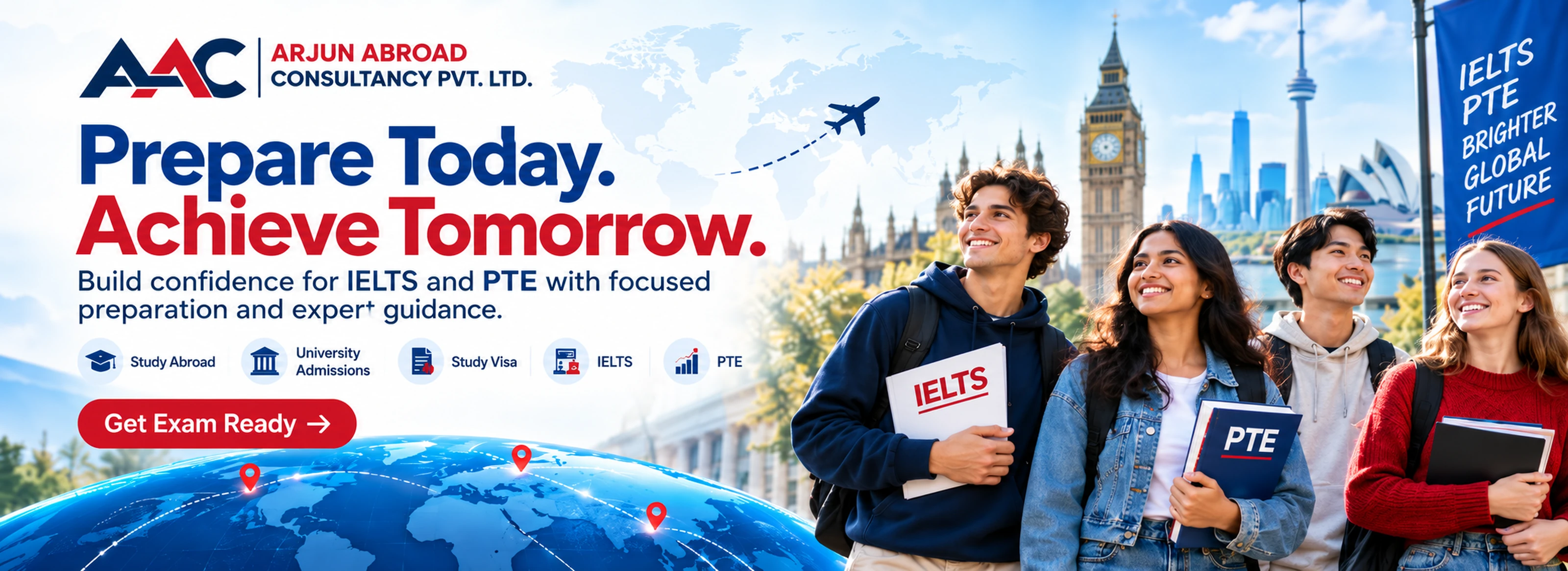 Prepare Today Achieve Tomorrow - IELTS and PTE Coaching